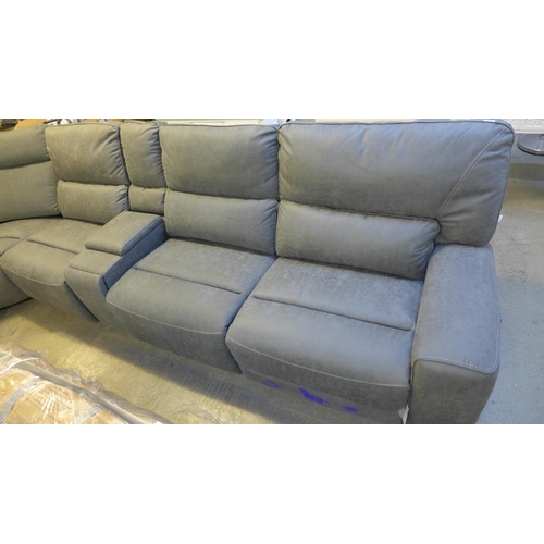 1539 - Paisley Sectionalmdl 1356669 P Recliner, RRP £2333.33 + vat (4141-29) - odd back cushion  * This lot... 