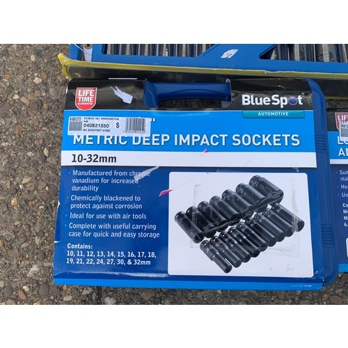 2146 - 19 piece mutli fit socket set, motor cycle chain breaker, pipe bender set, 10 piece deep impact sock... 