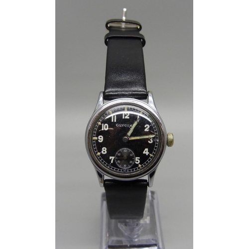 1004 - A Glycine German military wristwatch