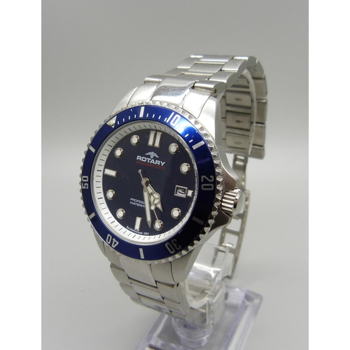 1009 - A Rotary Aquaspeed professional waterproof diver's wristwatch