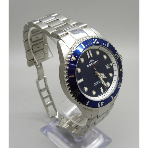 1009 - A Rotary Aquaspeed professional waterproof diver's wristwatch