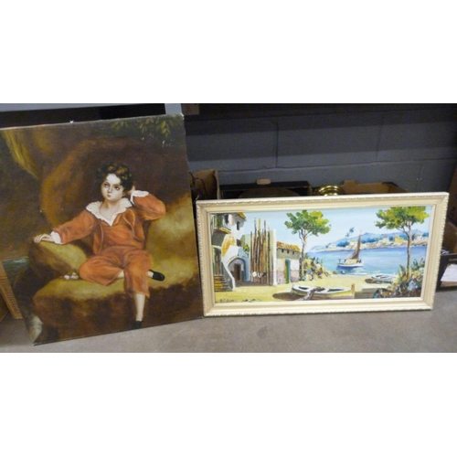 1062 - Two paintings **PLEASE NOTE THIS LOT IS NOT ELIGIBLE FOR POSTING AND PACKING**