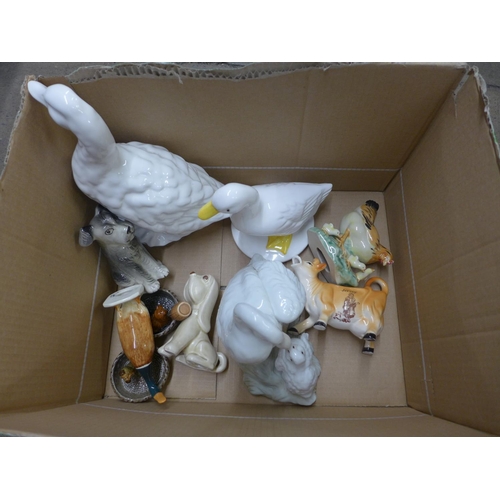 1084 - A collection of animal figures including one Beswick and Sylvac **PLEASE NOTE THIS LOT IS NOT ELIGIB... 