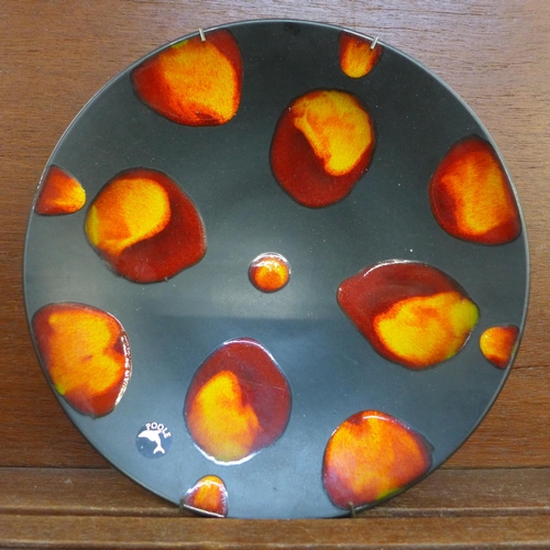 603 - A Poole Galaxy dish, with tag, 25cm