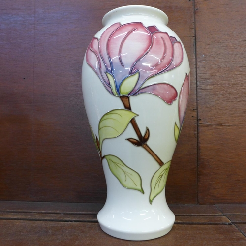 606 - A large Moorcroft vase, boxed, 31.5cm