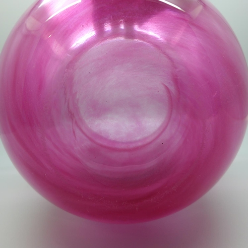 615 - A heavy Whitefriars glass bowl, 14.5cm tall