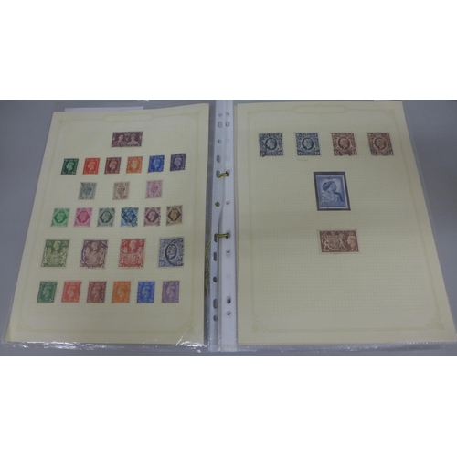 647 - Stamps; GB King George VI mint and used stamps and postal history, includes all three £1 values