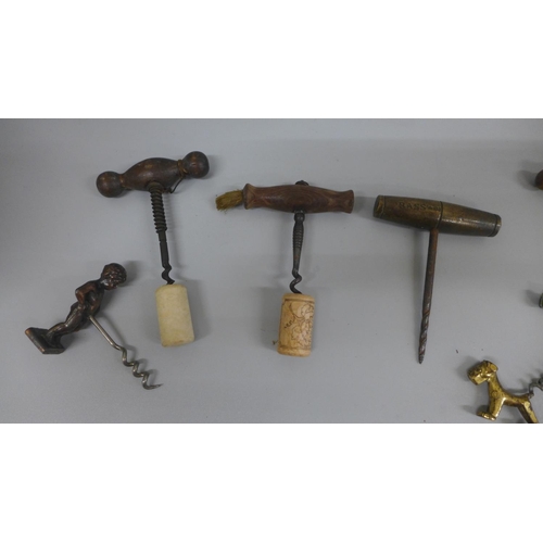 649 - A collection of corkscrews including novelty and advertising, Bass and VAT 09