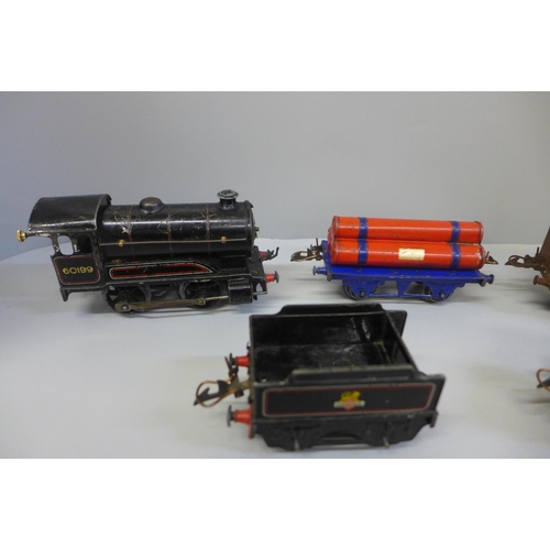 665 - A collection of Hornby 0 gauge model rail