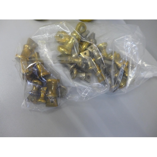 696 - A set of brass bell weights