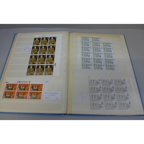 710 - Stamps; an album of GB listed errors (36), often in positional blocks