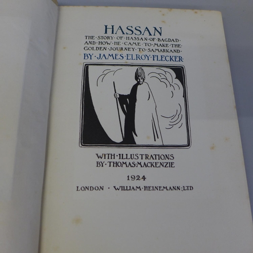 720 - One volume, Hassan: James Elroy-Flecker, 1924