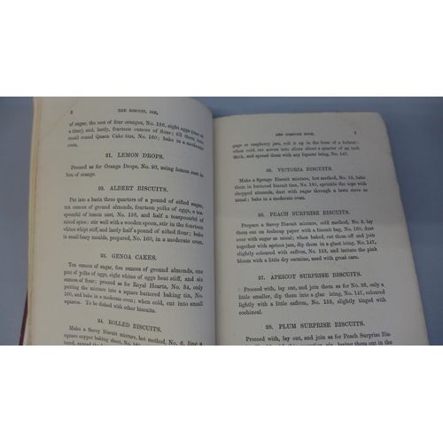 721 - One volume, Massey & Son's, Essence of Confectionery, Biscuit, Ice, & Compote book, 1866, 2nd Editio... 