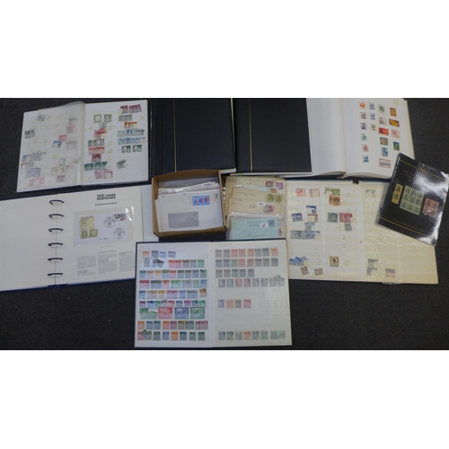 730 - Stamps; a collection of German stamps, covers, postal history, etc.