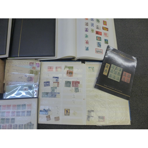 730 - Stamps; a collection of German stamps, covers, postal history, etc.