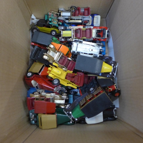 741 - A collection of model vehicles, eighteen boxed Models of Yesteryear and others unboxed