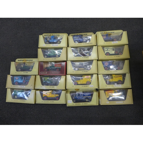 741 - A collection of model vehicles, eighteen boxed Models of Yesteryear and others unboxed