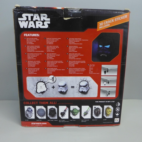 777 - A Star Wars Stormtrooper 3D Deco Light, boxed