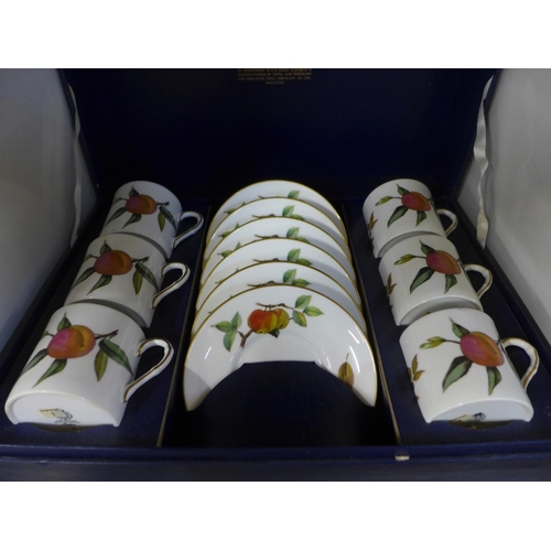 779 - A Royal Worcester Arden coffee set, boxed