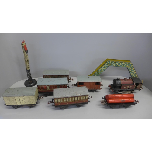 794 - A collection of Hornby 0 gauge model rail