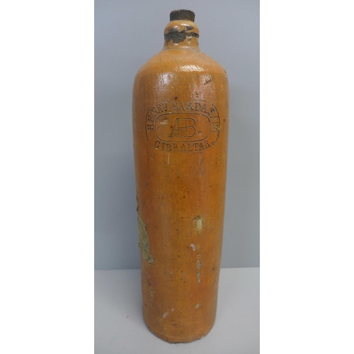 805 - A stoneware flagon