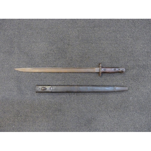 831 - A bayonet with scabbard