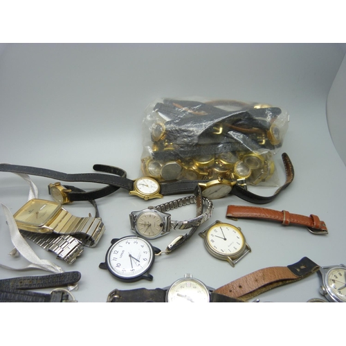 869 - A collection of lady's wristwatches and parts, a/f