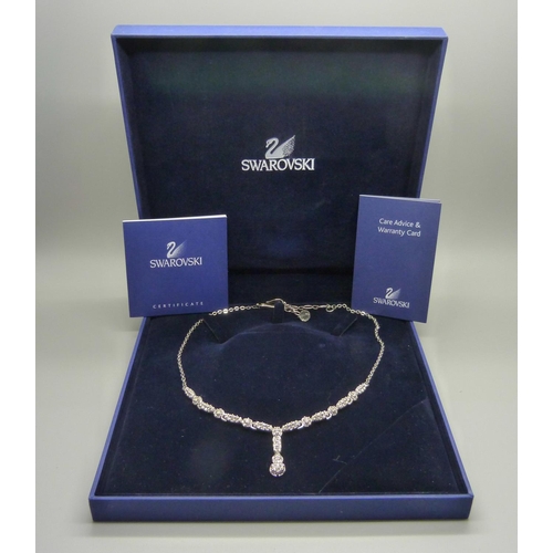 882 - A Swarovski necklace, boxed