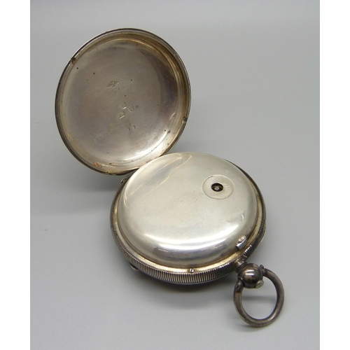 928 - Two silver pocket watches, a/f and one lacking case back