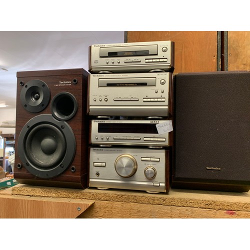 2286 - Technics micro hi-fi system and speakers