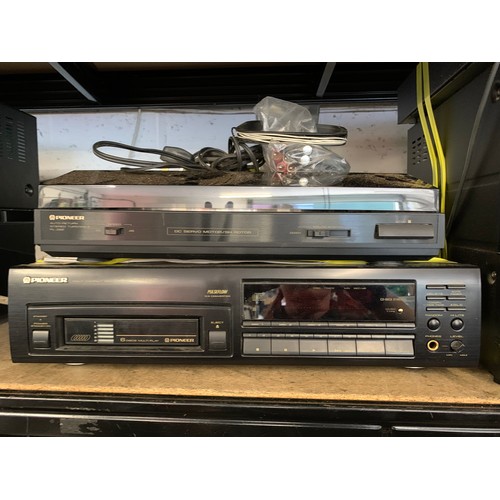 2299 - Pioneer stereo job lot: DC servo motor/SH rotor, multi compact disc player, FM/AM digital synthesize... 