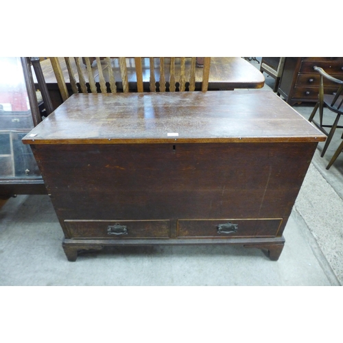 161 - A George III oak mule chest