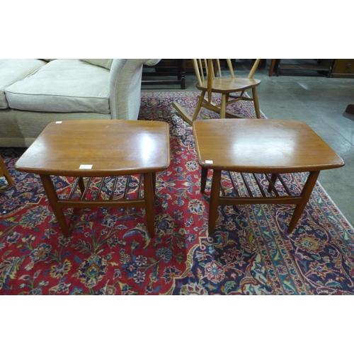 17 - A pair of teak occasional tables