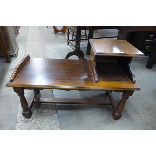 177 - A mahogany telephone seat