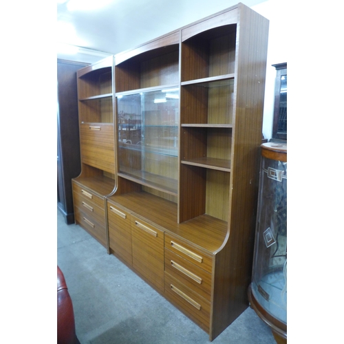 202 - Two Avalon teak wall units