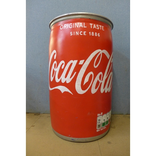 265 - A large Coca-Cola can advertising container