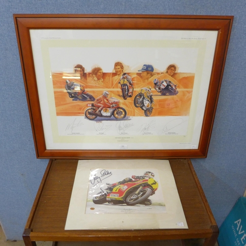 299 - Darrell Warner, The World's Greatest Rides, limited edition numbered print and Alan Sanderson, Barry... 