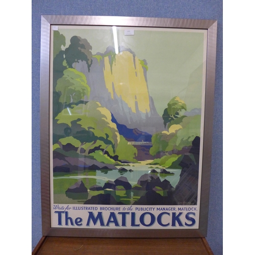 309 - Geo Ayling, advertising print for Matlock, framed