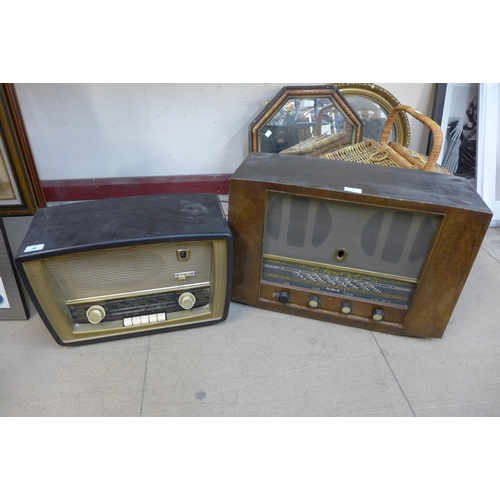 336 - Two vintage valve radios