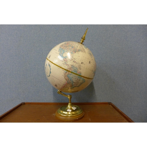 362 - A desk top terrestrial globe on stand