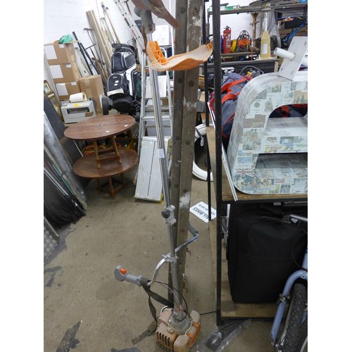 2338 - Brush cutter BC430, possibly Stihl with harness