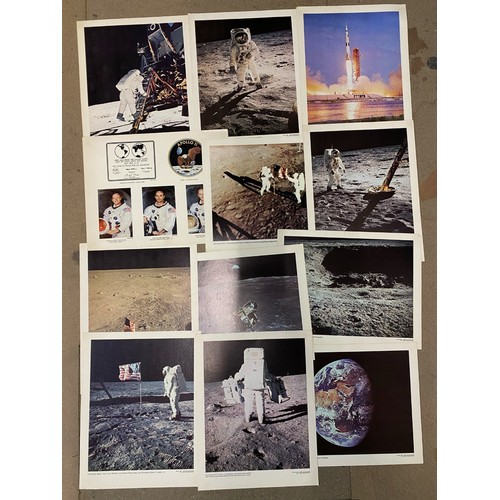 295 - Assorted photographic prints of the Nasa Moon Landing, July 1969