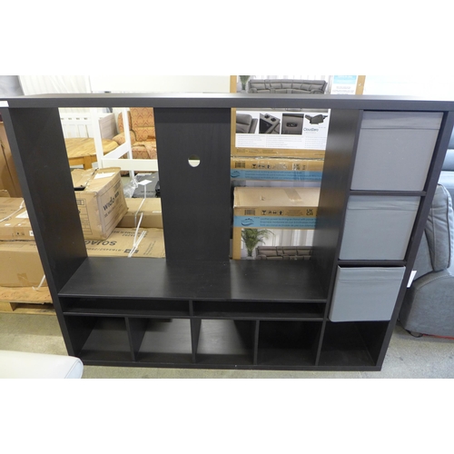 1492 - A black Ikea Lappland TV unit