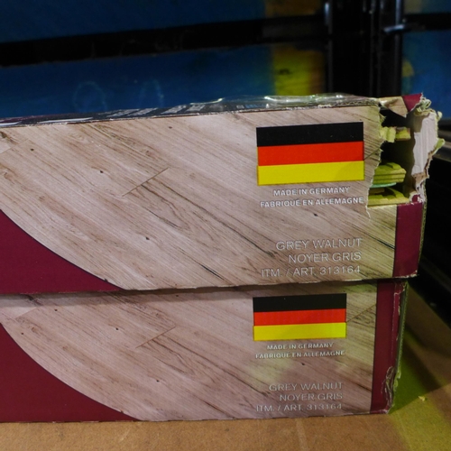 3032c - 2 x Laminate Flooring Grey Walnut (269-156)   * This lot is subject to vat