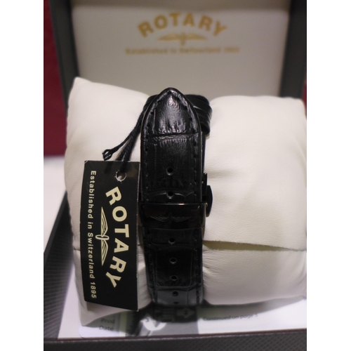 3078 - Gs02968/10/19 Rotary Gentlemans watch - black, Original RRP £189.99 + vat  (269-409)   * This lot is... 