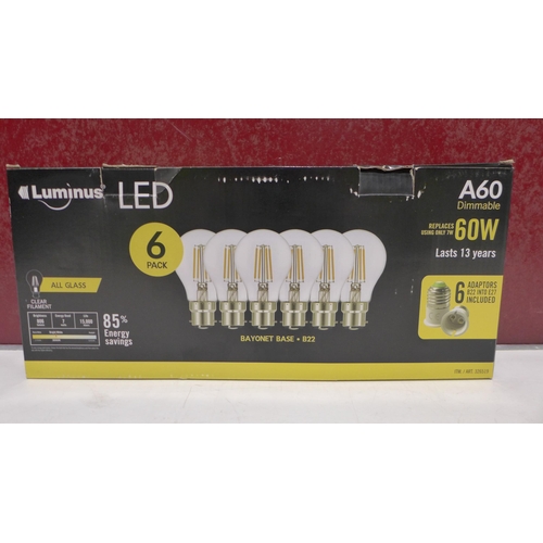 3082 - Luminus A60 Led B22 Bulbs (269-397)   * This lot is subject to vat