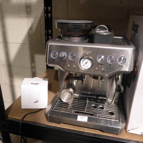 3100 - Sage Pump Coffee Machine , Original RRP £449.99 + vat  (269-321)   * This lot is subject to vat