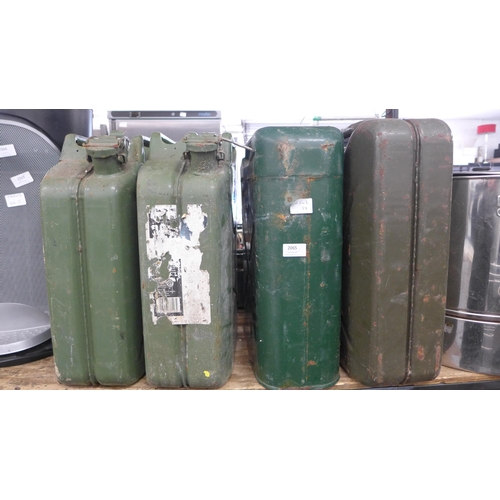 2065 - 4 metal jerry cans