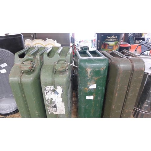 2065 - 4 metal jerry cans