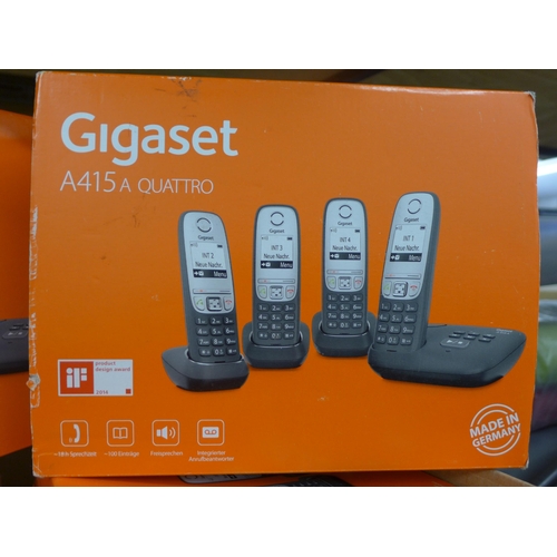 2076 - 9 sealed boxed Gigaset (4 handset) telephone sets